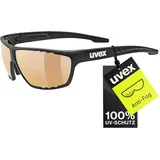 Uvex Sportstyle 706 CV V black mat - selbsttönend - konstraststeigernd - matt/red - one size