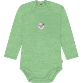 normani Outdoor Sports Baby Merino Body Langarm Auckland in Grün | Gr.: 92