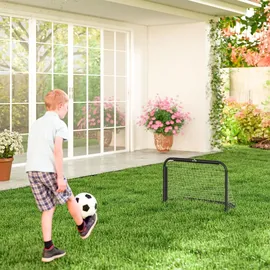 Homcom Fußballtor Schwarz 90 x 36 x 60 cm
