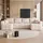 idohome Wohnlandschaft mit Schlaffunktion und Bettkasten, Creme
