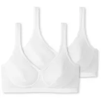 SCHIESSER Bustier 95/5 Organic Cotton Padded in Weiß | Gr.: 85A