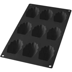 Gourmet Backform für Madeleines schwarz