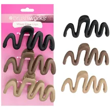 Brushworks Wave Claw Clips Haarspange 3 St.