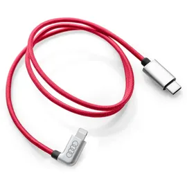 Audi 8S0051435K Ladekabel Kabel Anschlusskabel Verbindungskabel gewinkelt, rot