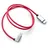 Audi 8S0051435K Ladekabel Kabel Anschlusskabel Verbindungskabel gewinkelt, rot