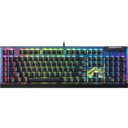 Razer BlackWidow V4 X Fortnite Edition Yellow Switch - Gaming Tastatur mit Razer Yellow Switches, 6 Makro-Tasten, Doubleshot ABS-Tastenkappen