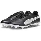 Puma King Match Mxsg Soccer Shoe, Black White, 42.5 EU