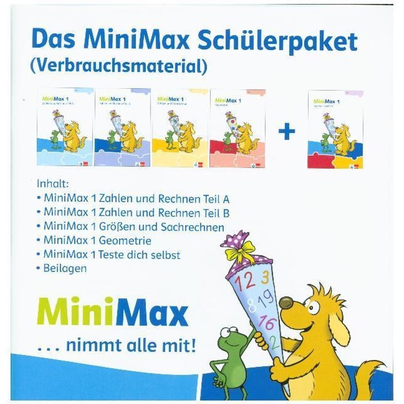 Minimax 1, Das Minimax Schülerpaket (Verbrauchsmaterial), 5 Bde., Gebunden
