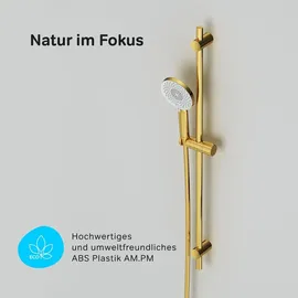 AM.PM Duschset Gold Brauseset, Handbrause Set, Duschsäule, Duschkopf-Set