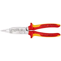 Knipex 13 86 200 Elektro-Installationszange isoliert mit Mehrkomponenten-Hüllen, VDE-geprüft
