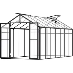 VEVOR Gewächshaus Tomatenhaus Pflanzenhaus Frühbeet Treibhaus 236x402,5x207cm