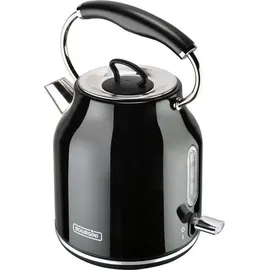 Bourgini Nostalgischer Wasserkocher Deluxe 1,7 l Schwarz