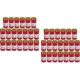 Beste Choice Grablicht Brenner Nr. 3 rot mit Deckel Grabkerzen Friedhofskerzen Grablichtkerze Trauerlicht Gedenkkerze Grabdekoration Grabdeko (40er Pack)