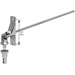 SELVE Gelenklager für Magnetsystem, Lagerplatte, Sechskant, Magnetrohradapter #277905