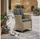 Destiny Luna Polyrattan Gartensessel 60 x 71 x 87 cm natur meliert inkl. Auflagen 2 St.