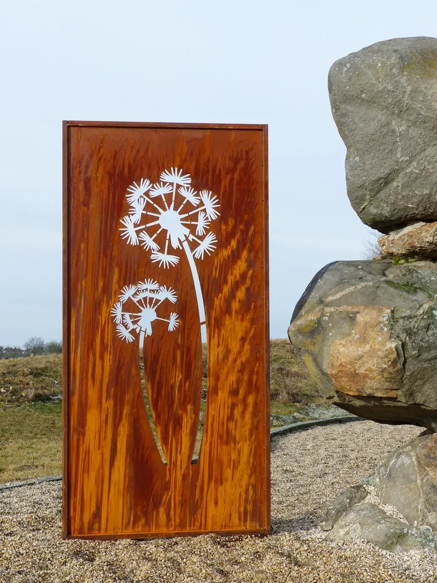 Badeko Parawand „Pusteblume“ in Edelrostoptik