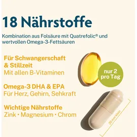 BabyFORTE Folsäure ohne Jod + Omega-3 Kapseln 60 St.