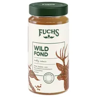 Fuchs Gewürze - Wild Fond, Tafelfertiger Fond zur Zubereitung verschiedener Wild-Gerichte, Ohne Geschmacksverstärker, Farbstoffe oder Palmfett, 400 ml im wiederverschließbaren Glas
