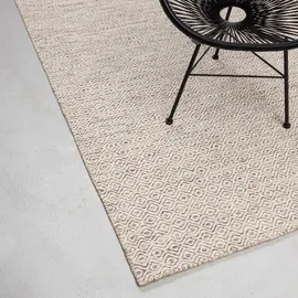 rug and roll Handwebteppich, Beige, Textil, Ethno, Rechteckig, 130x190 cm, für Fußbodenheizung geeignet, Teppiche & Böden, Teppiche, Flachgewebe-Teppiche