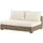 Beliani Varallo Loungeset 4-Sitzer grau/cremeweiß