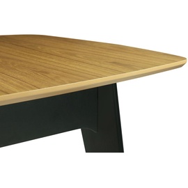 Miliboo Ausziehbare Tischplatte aus schwarzen Furnier 140+40x90 cm MEENA