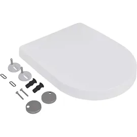 vidaXL Toilettensitz mit Absenkautomatik Weiß