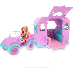 Zuru Sparkle Girlz Puppe mit Jeep und Caravan (100176)