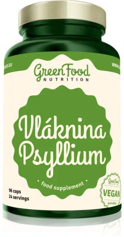 GreenFood Nutrition Psylium Kapseln zur Verdauungsförderung 124 g