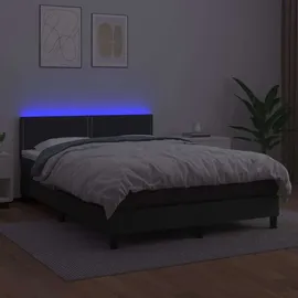 vidaXL Boxspringbett 140 x 200 cm Schwarz
