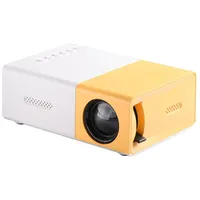 YG300 Mini-Projektor - Tragbar, HD-Auflösung, Perfekt für Zuhause, Gelb