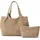 Nero Giardini Schultertasche Leder Beige