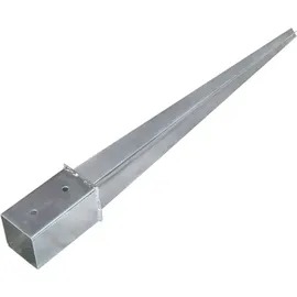 vidaXL Erdspieße 8 x 76 cm Silber/Stahl