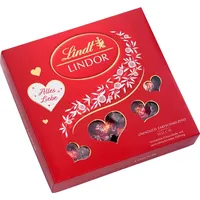 Lindt Lindor Präsent mit Herz Cutouts unendlich Zartschmelzend 187g