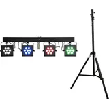 Eurolite Set LED KLS-3002 + STV-40S-WOT Stahlstativ, Zubehör DJ