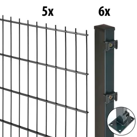 garden 'n' more Excellent, (11-St), 5 Elemente für 10 m, LxH: 200 x 83 cm, mit 6 Pfosten