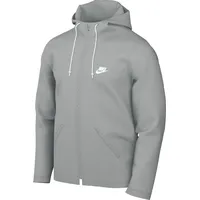 Nike FB7397-077 M NK CLUB WVN FZ JKT Jacket Herren LT SMOKE GREY/WHITE Größe XL