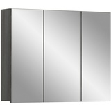 xonox.home Badezimmer Silver X88B3727 Spiegelschrank in rauchsilber Nb. ca.80x64x16cm