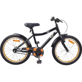 vidaXL Kinderfahrrad 18 Zoll schwarz