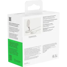 Belkin BoostCharge Pro - Kabelloses Aufladen, 1,5 m, Weiß AC, Schnellladung Drinnen,