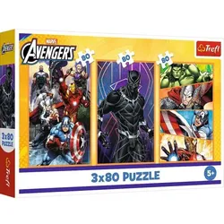 Trefl: Avengers - Puzzle mit 3 x 80 Teilen