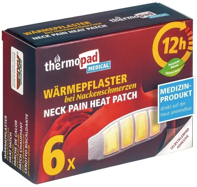 Thermopad Wärmepflaster b. Nackenschmerzen - 6er-Box