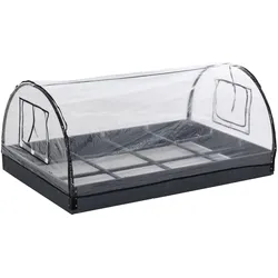 Outsunny Gewächshaus Tannenholz, Stahl, PVC