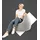 Sitting Point Sitzsack BeanBag Easy XL Grau
