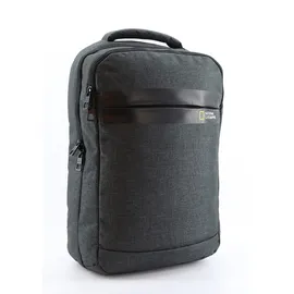 National Geographic "Stream", Gr. B/H/T: 32cm, grau (anthrazit), Kunstfaser, Rucksäcke Cityrucksack, mit Laptop- und Tabletfach