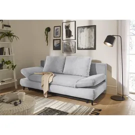 ed exciting design Schlafsofa Polyester 2-Sitzer Hellgrau