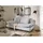 ed exciting design Schlafsofa Polyester 2-Sitzer Hellgrau