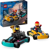 Lego City Go-Karts mit Rennfahrern