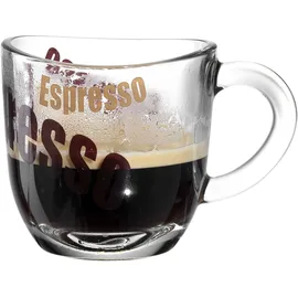 LEONARDO Espressotasse Napoli 80 ml Glas Braun