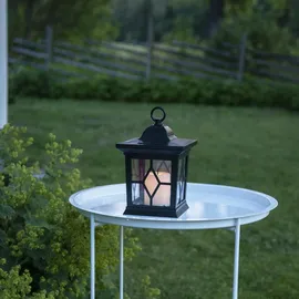 StarTrading STAR Trading LED Solar Laterne mit Kerze 3in1 Gartenleuchte flackernd Lichtsensor 50cm