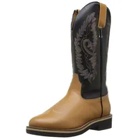HKM 4526 Westernstiefel Softy cow, Cowboystiefel Western Cowboy, Echtleder, London Braun, 45